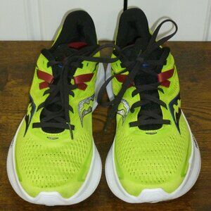 Saucony Lime Green/Yellow & Black Men's Ride 15 Running Shoes